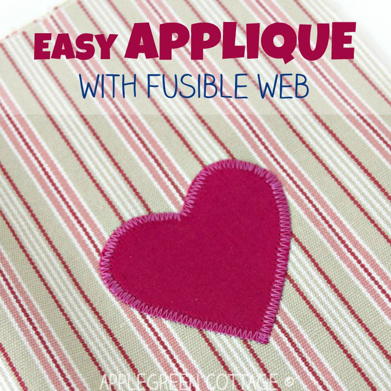 easy heart applique how-to and free template