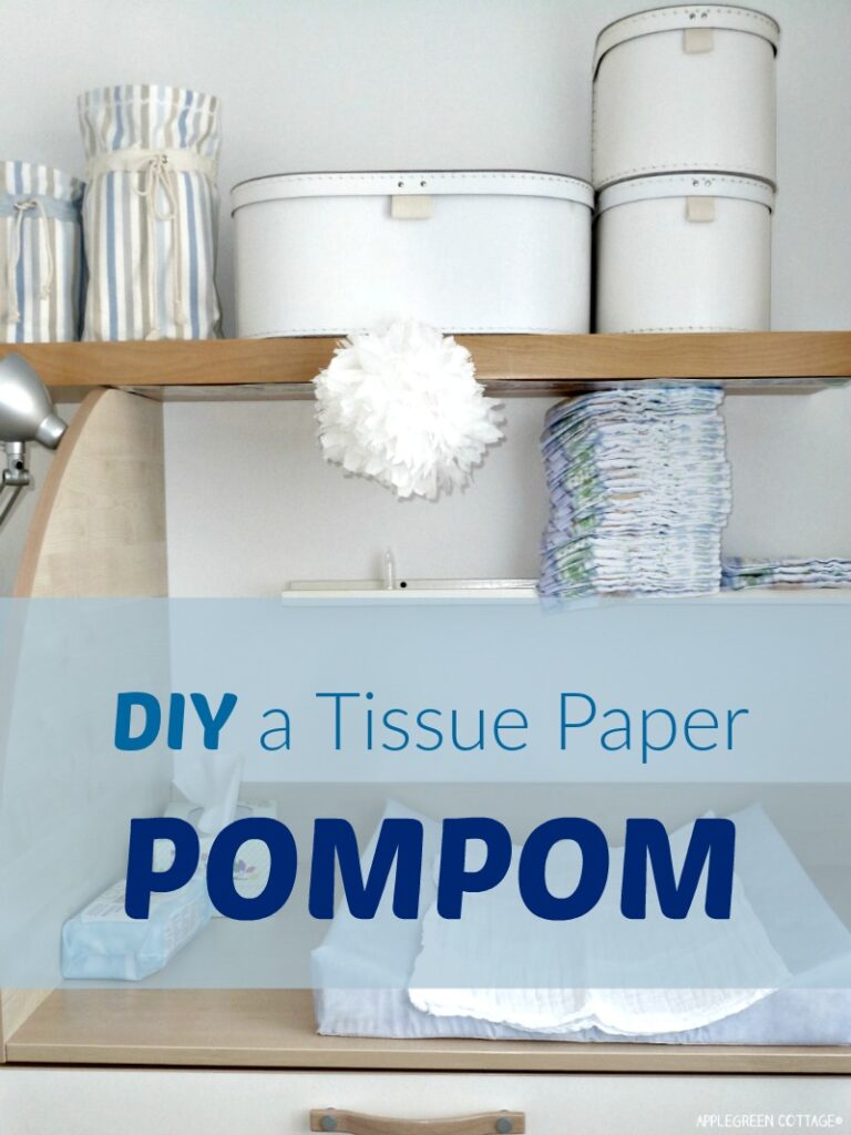 tissue paper pom pom