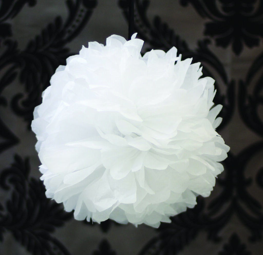 tissue paper pom pom