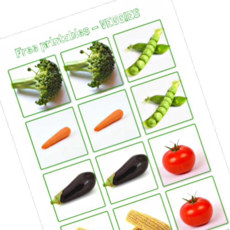 vegetable printables