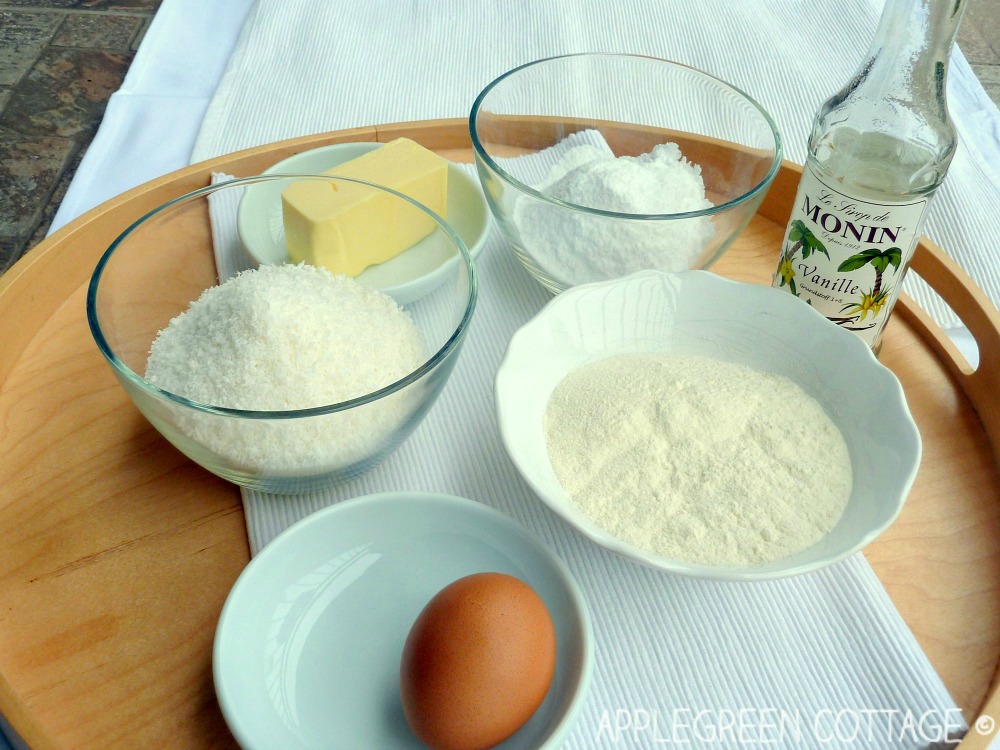 Christmas Coconut cookies ingredients Christmas coconut cookies