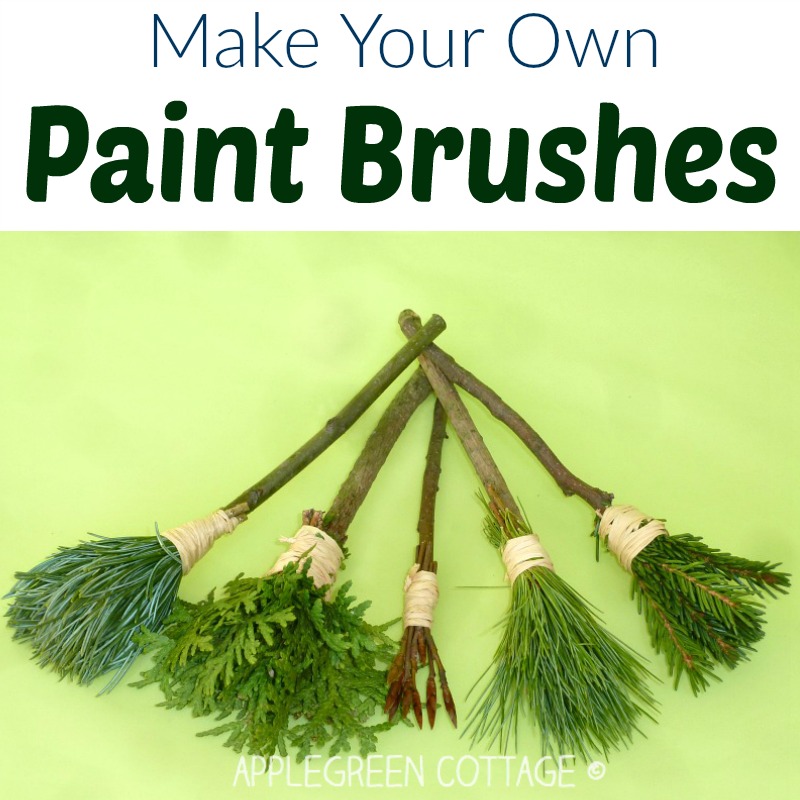 DIY paintbrushes kids art projects you can do at home