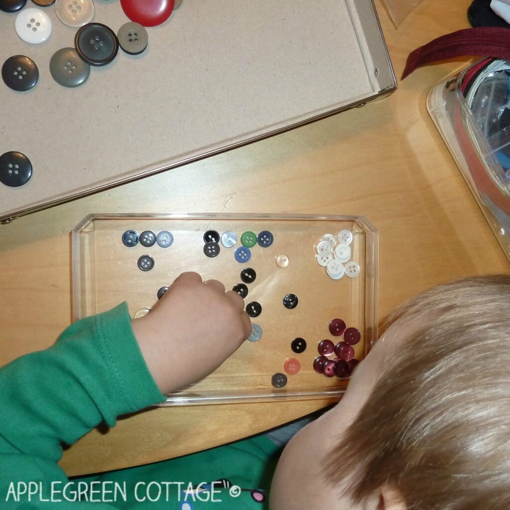 button sorting activity 