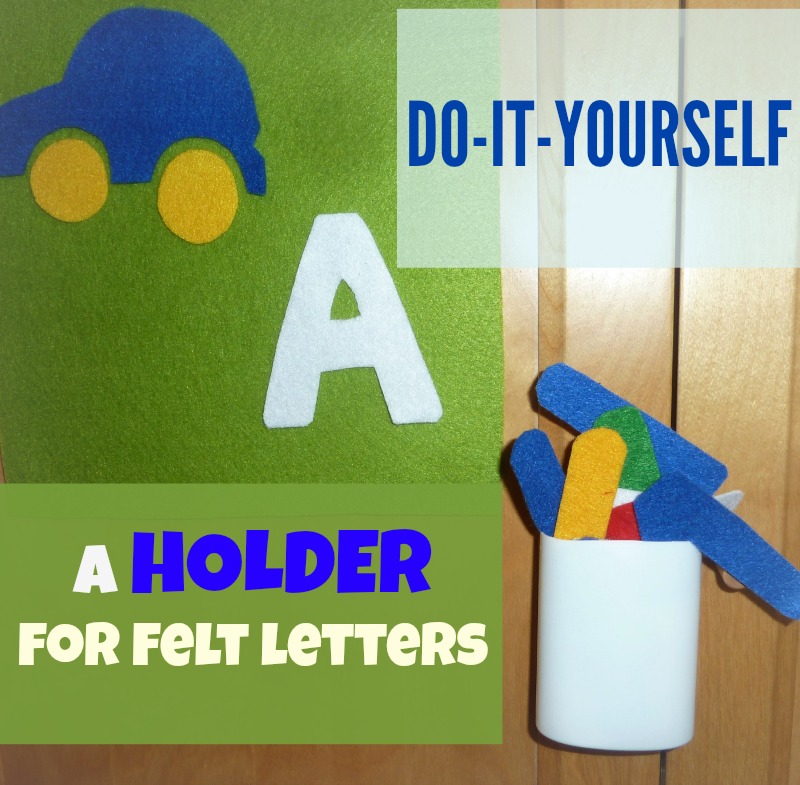 diy holder for felt letters