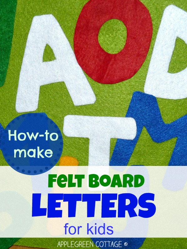 how to make felt letters