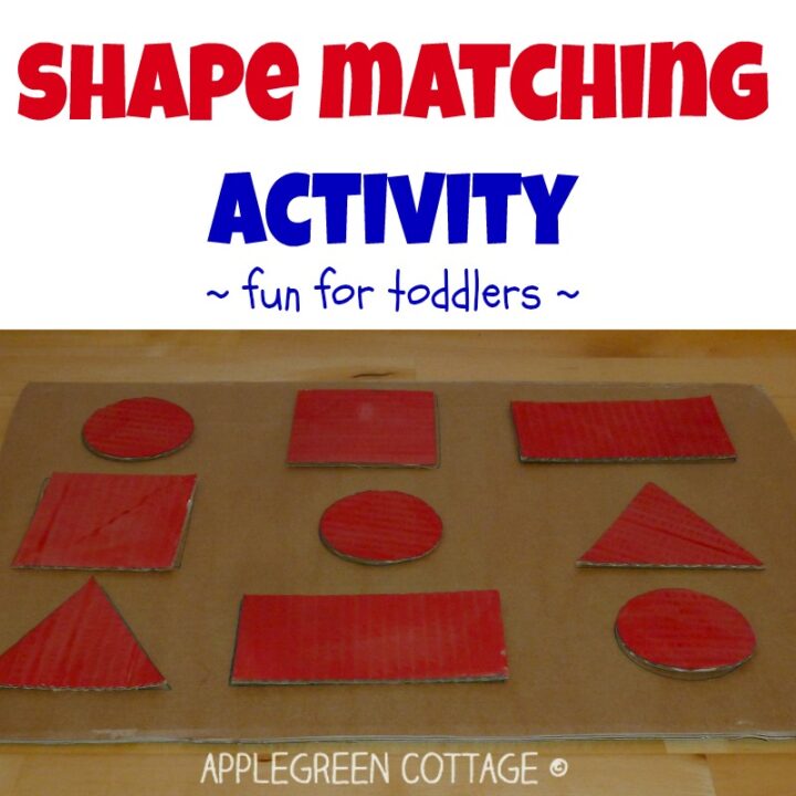 A Shape Matching Game for Toddlers - easy DIY