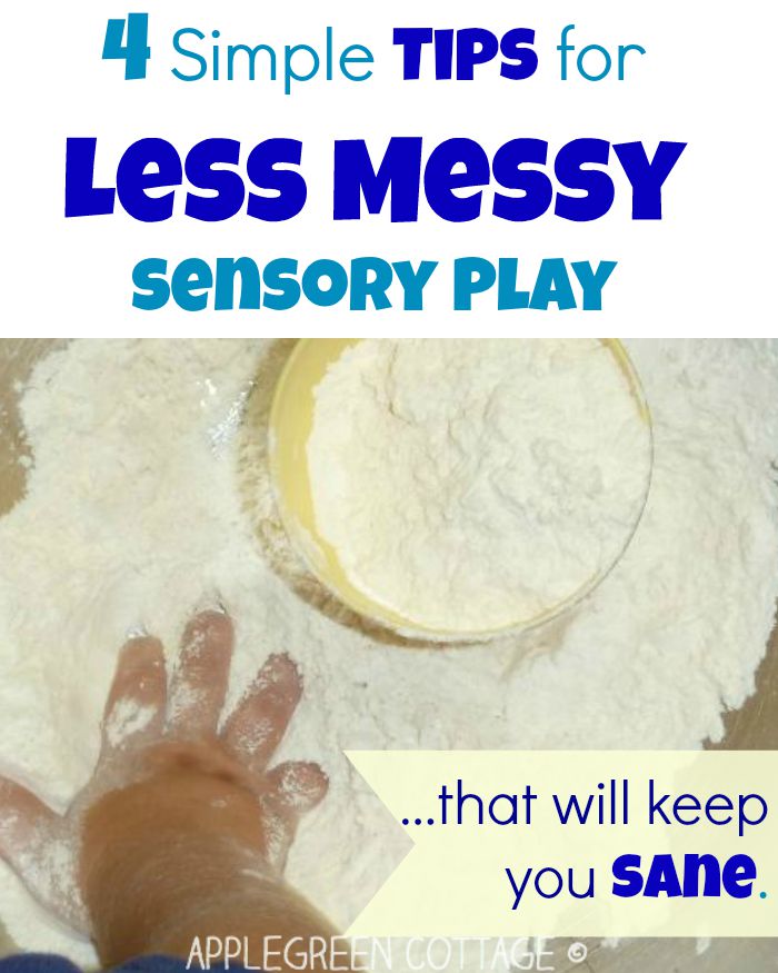 https://www.applegreencottage.com/sensory-bins-easy-less-mess/