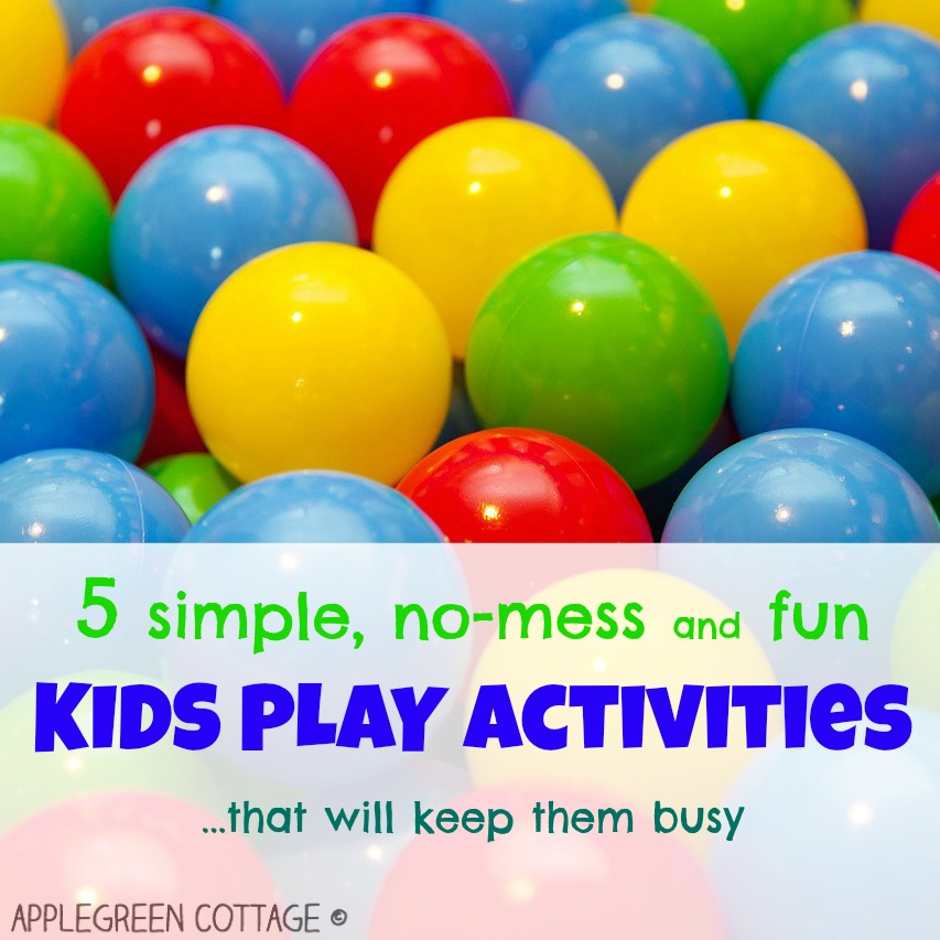 no-mess kids activities