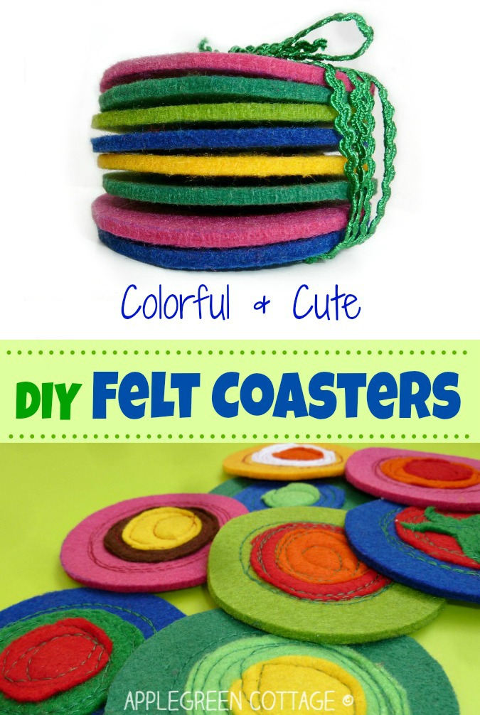 How to make easy DIY felt coasters