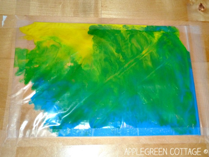 ziplock painting arts for kids