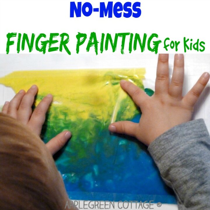 No-Mess Finger Painting for Kids