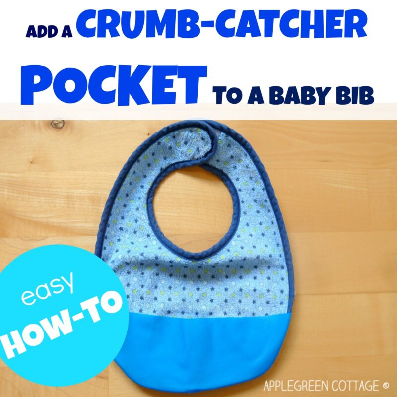 how to add a crumb catcher to a bib