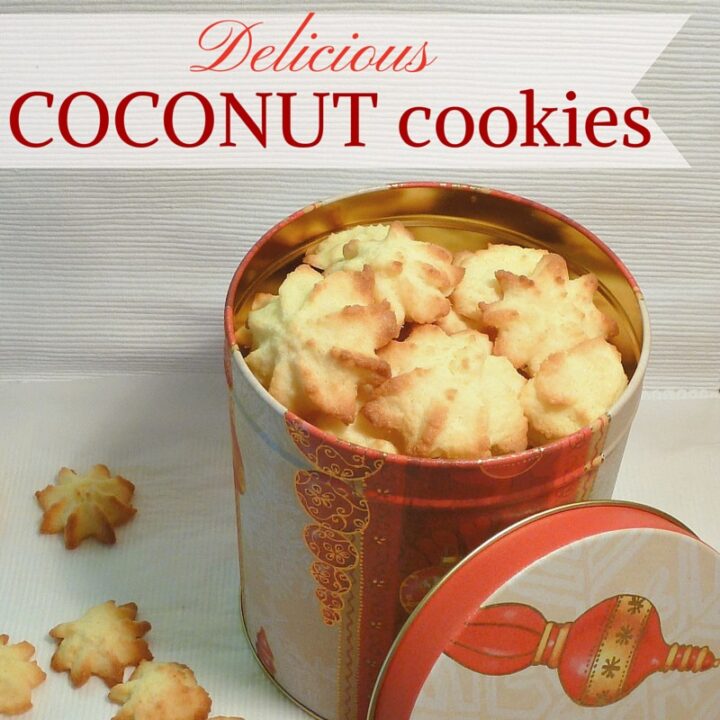 Easy Coconut Cookies For Christmas