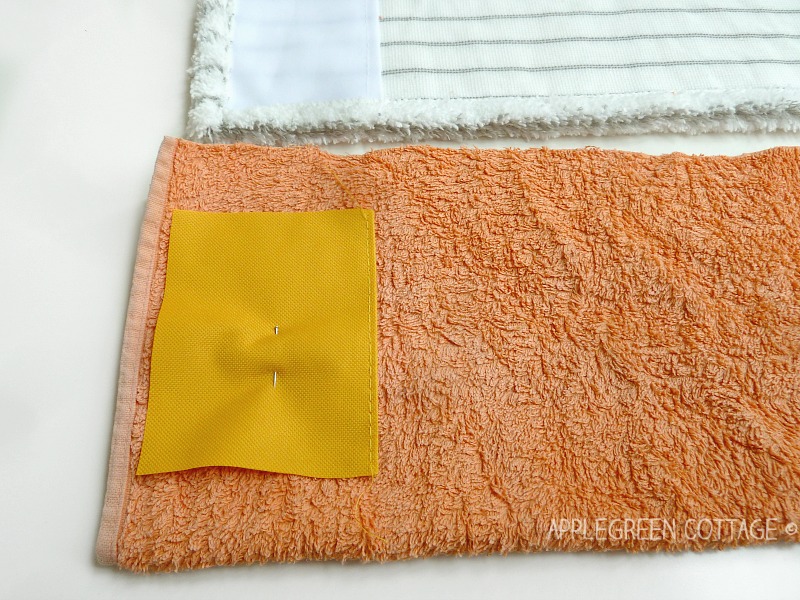 towel used for making diy mop pads