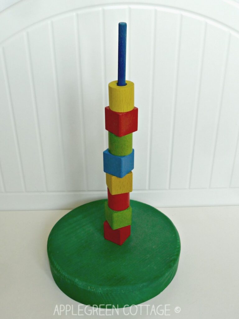 homemade stacking toy