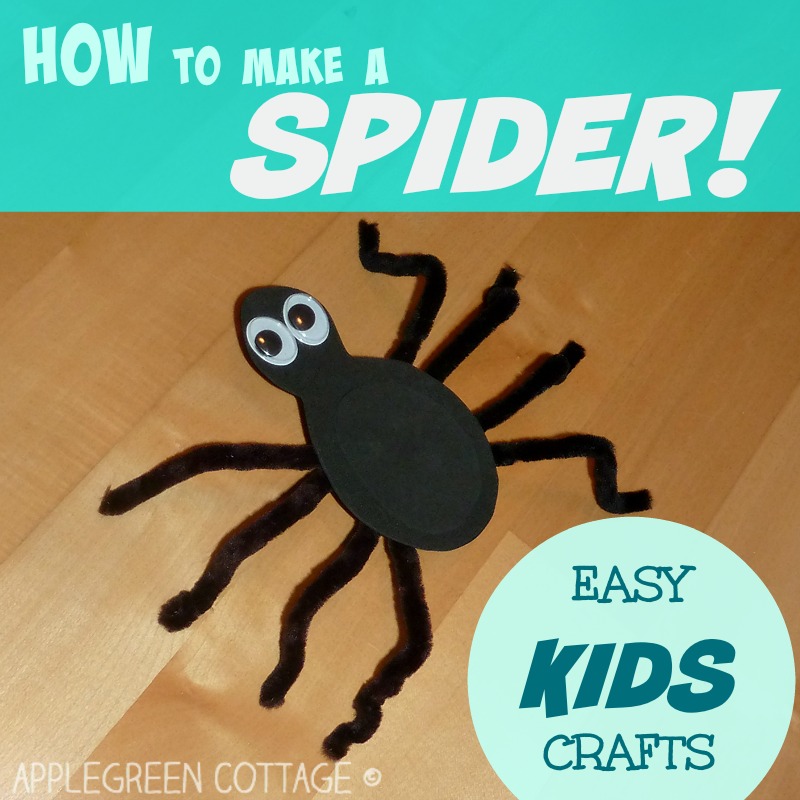 How to make a spider. An easy and quick spider craft your kid will love!