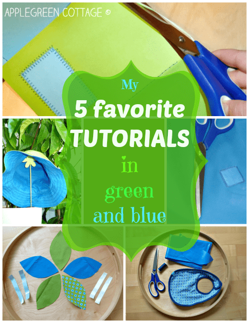 My Top 5 Sewing Tutorials - green and blue