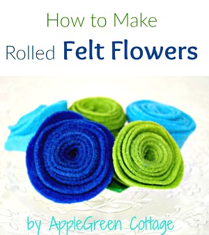 rolled felt flowers tutorial