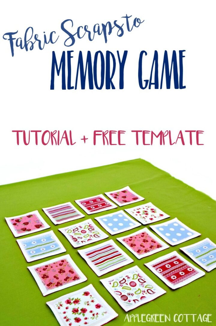 Fabric Memory Game - Tutorial Plus Free Template