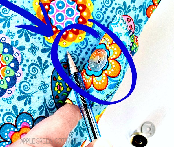 How to install a magnetic snap for a purse sewing pattern – Sew Simple Bags