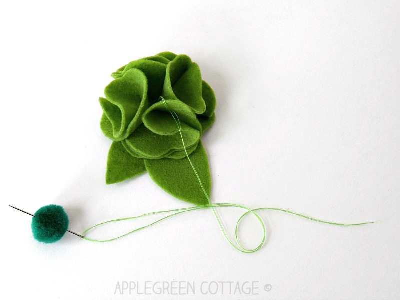 How To Make Folded Felt Flowers - AppleGreen Cottage