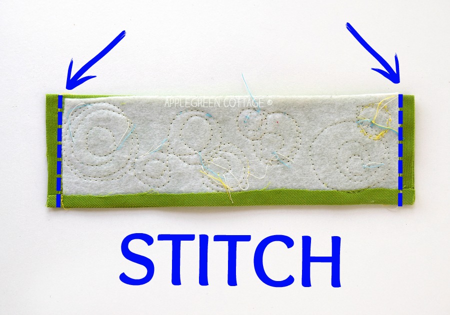 how to sew bookmarks