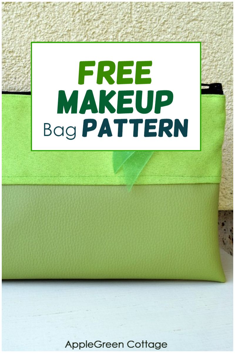 Cute and Quick toiletry Bag DIY PDF sewing pattern