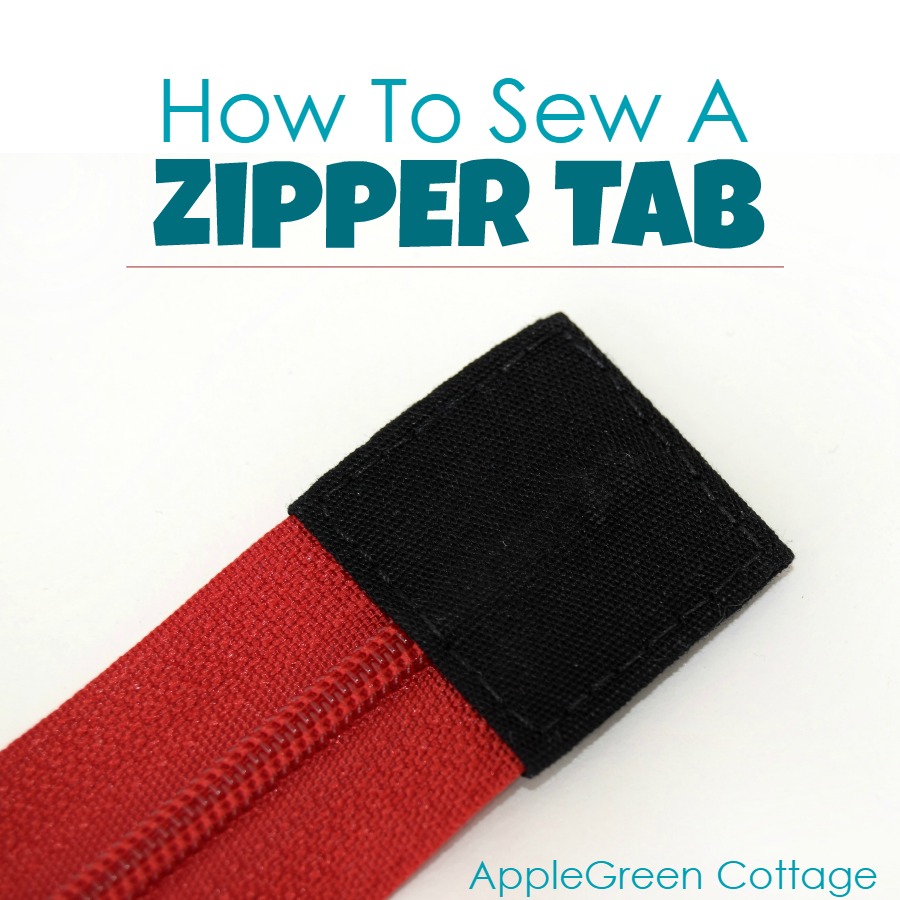 How to sew a zipper tab