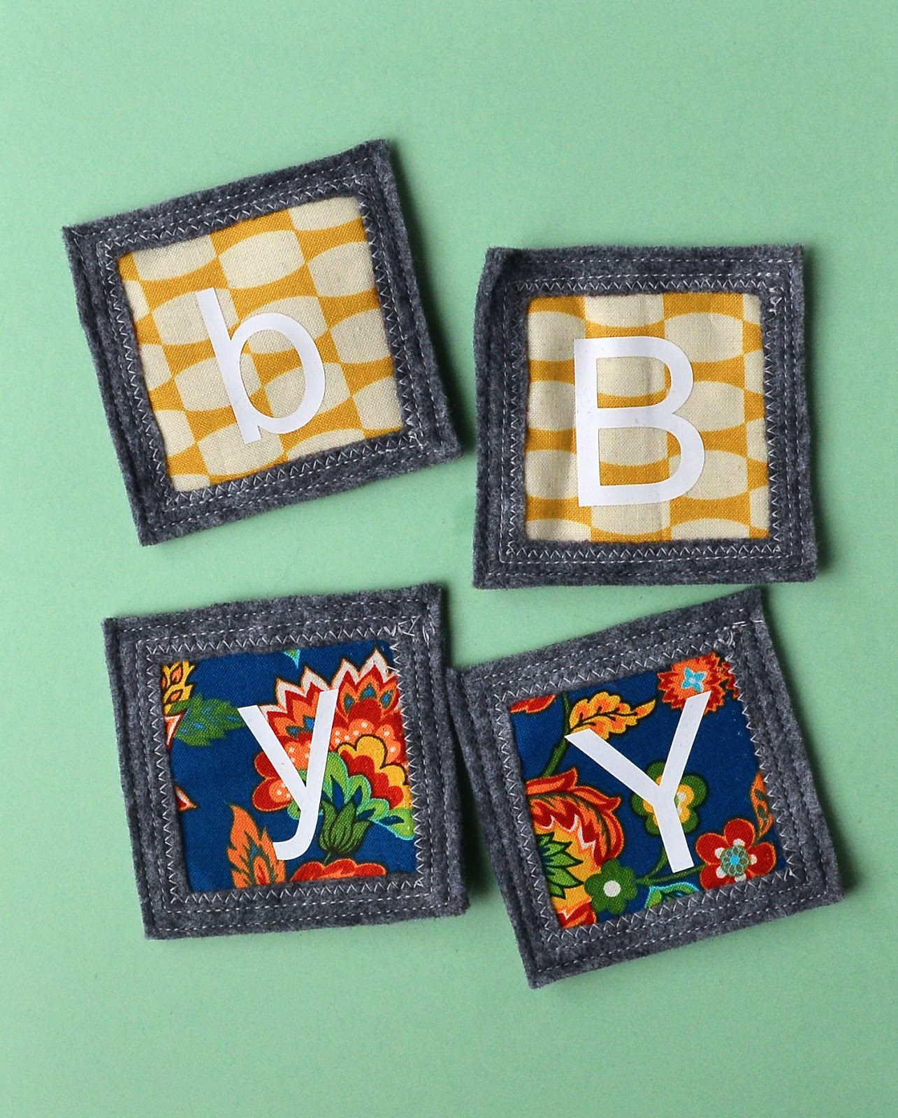 alphabet memory game to sew