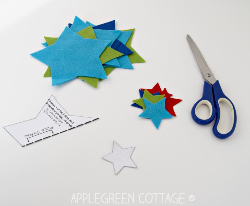 supplies to make diy star ornaments