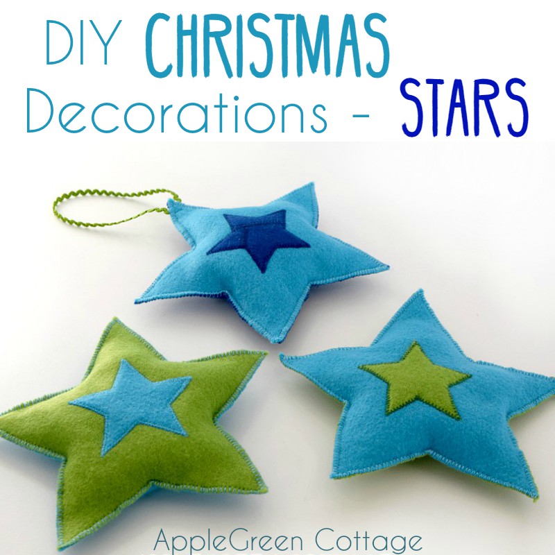 How to Make Easy DIY Star Ornaments - AppleGreen Cottage