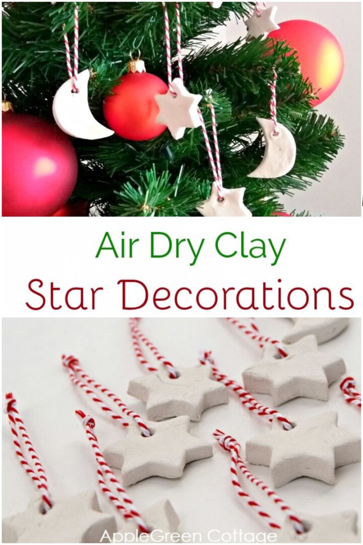 Air Dry Clay Christmas Decorations - Tutorial