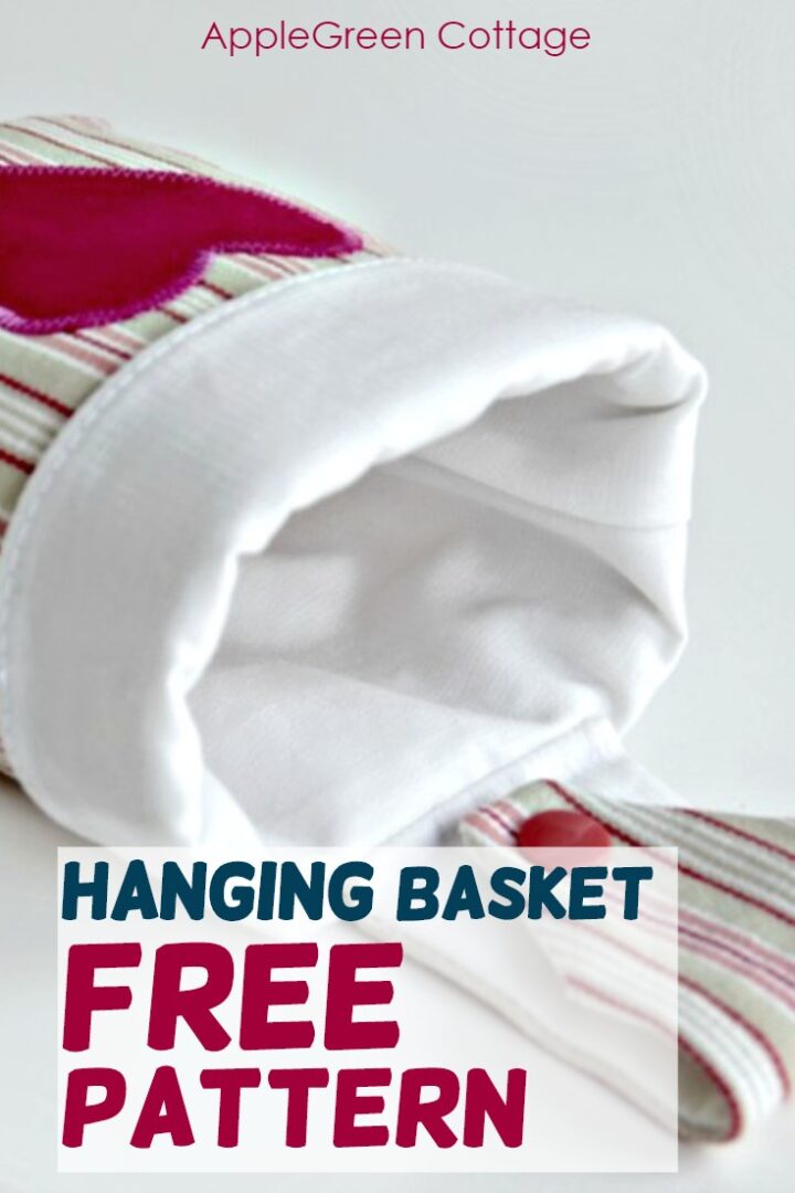 hanging storage basket with free pattern