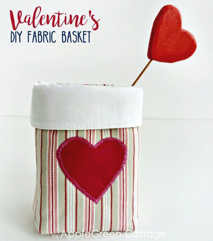 diy valentine basket pattern