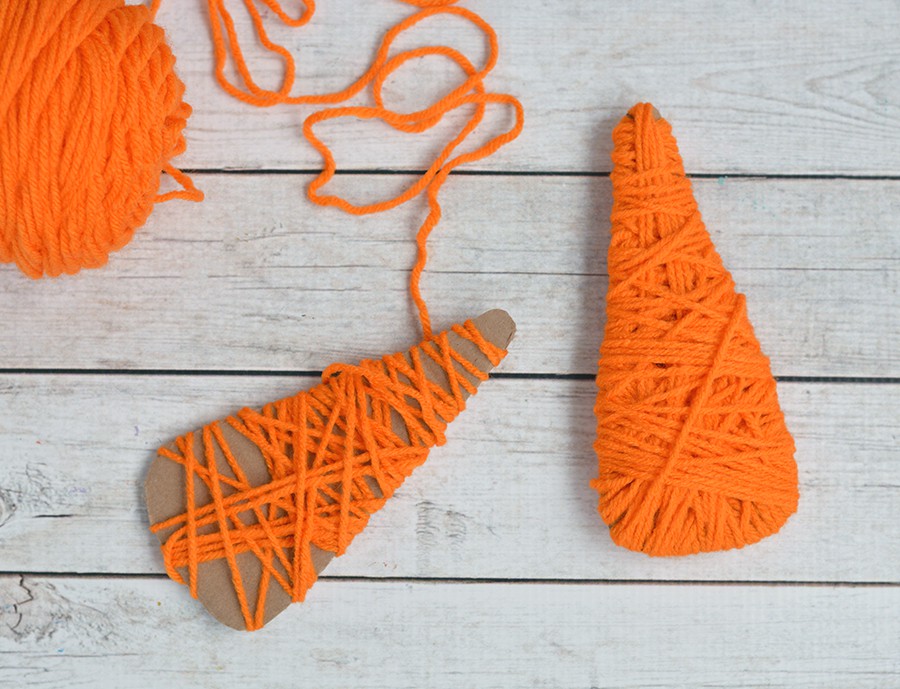 yarn carrot craft