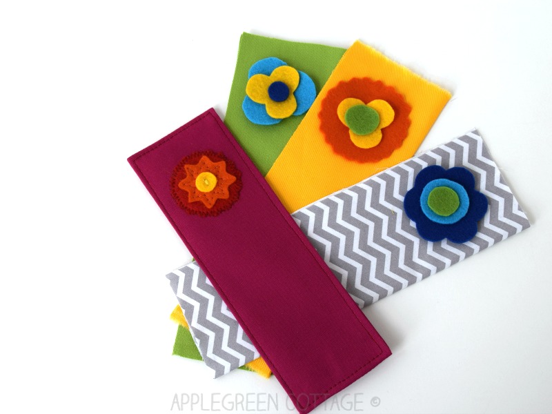 bookmark sewing project