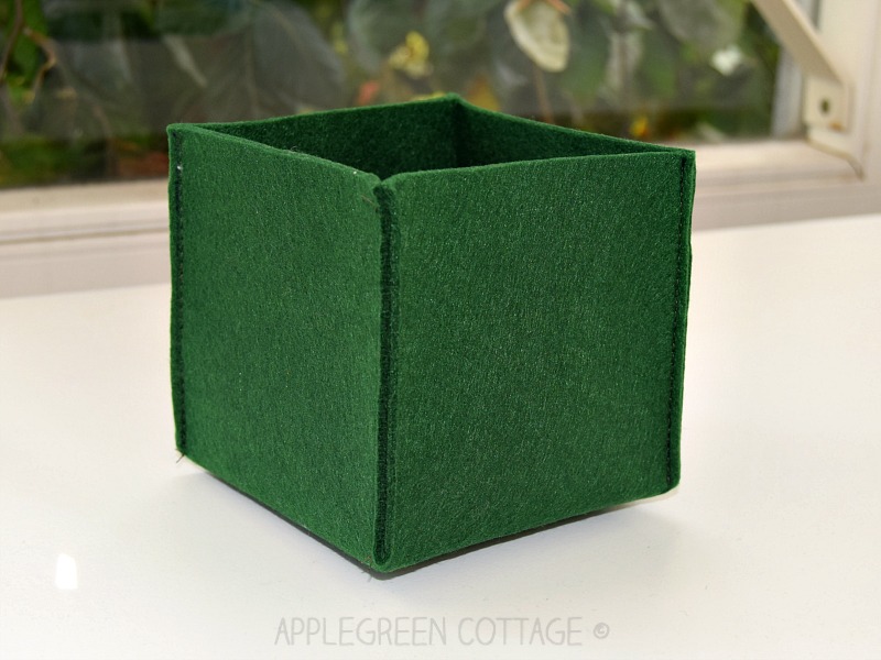 felt storage box free pattern