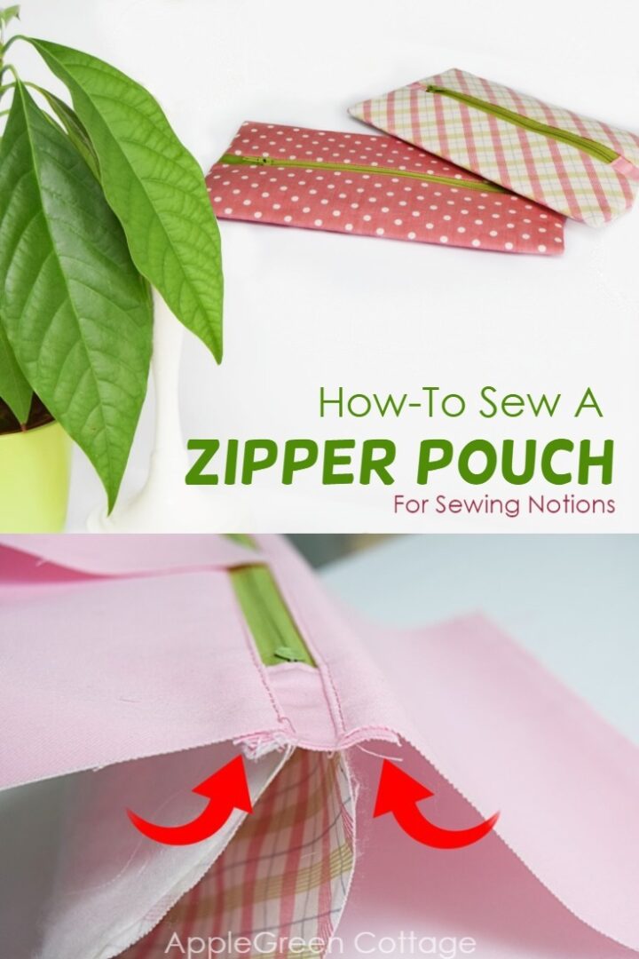 Zipper Pouch For Sewing Notions - Tutorial