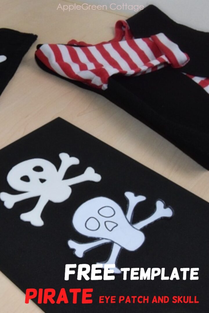 Pirate Eye Patch Template And Skull Applique