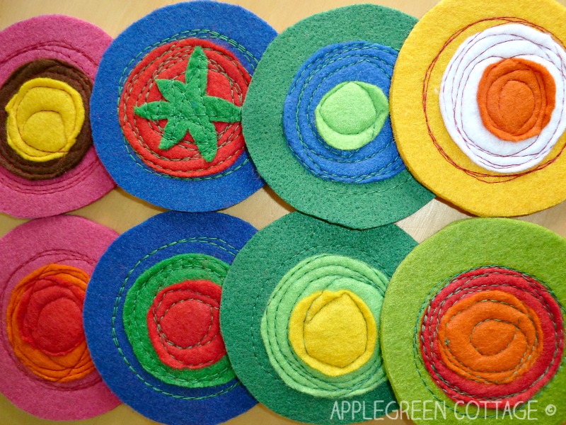 diy felt coasters