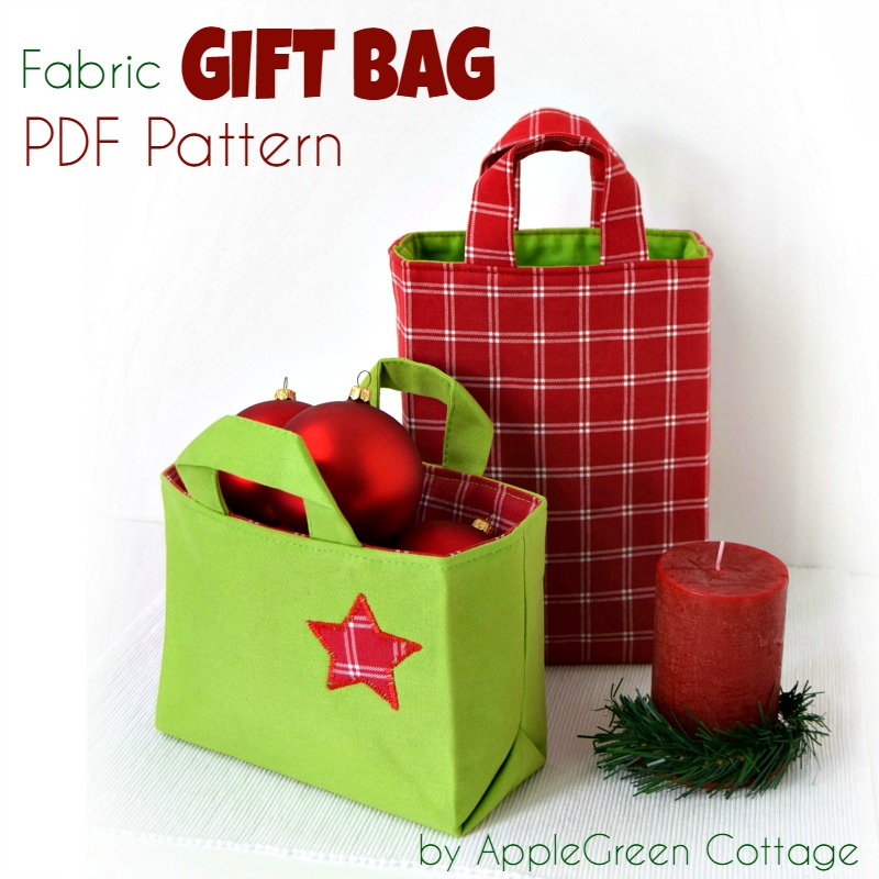 Reusable fabric gift bags (easy Christmas sewing) 