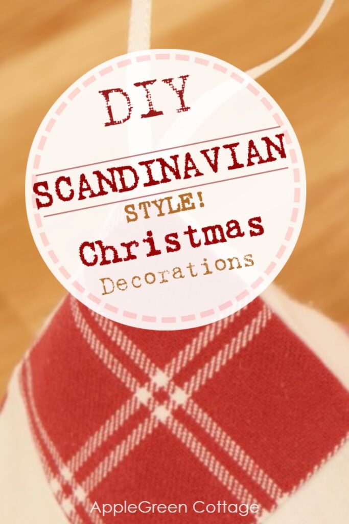 Diy Christmas decorations in Scandinavian style 