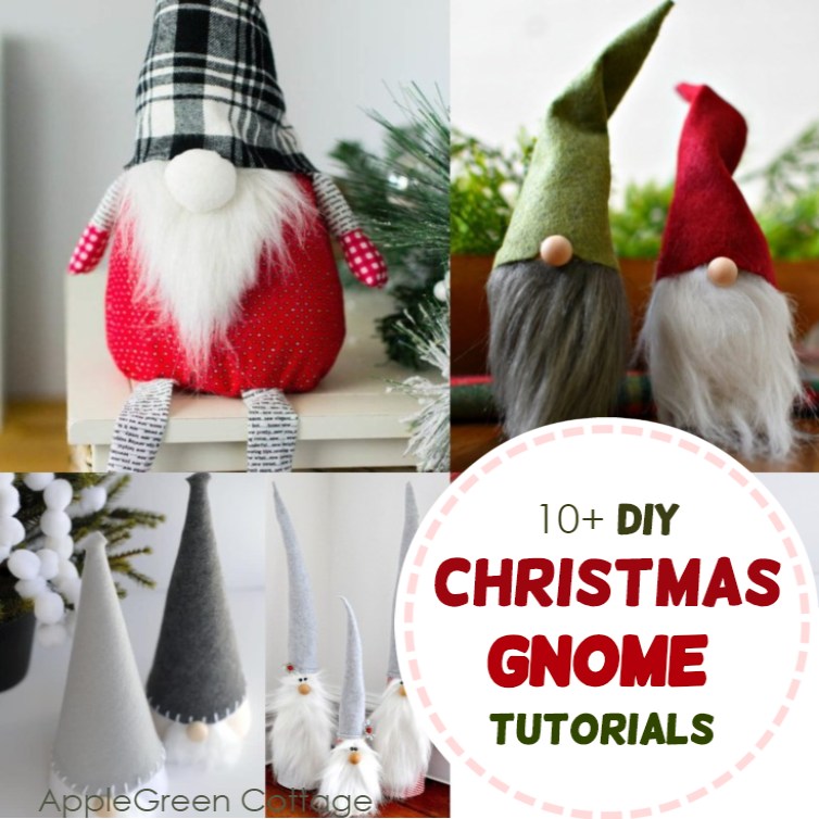 Christmas gnome - tomte tutorials to make diy scandinavian christmas decor