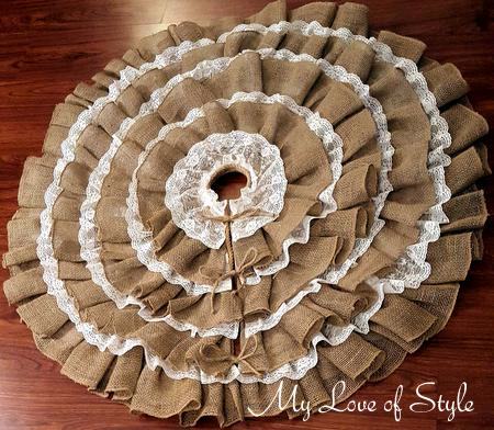 diy Christmas tree skirt