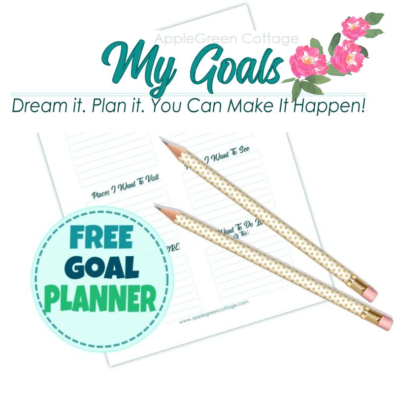 goal planner printable goal planner printable