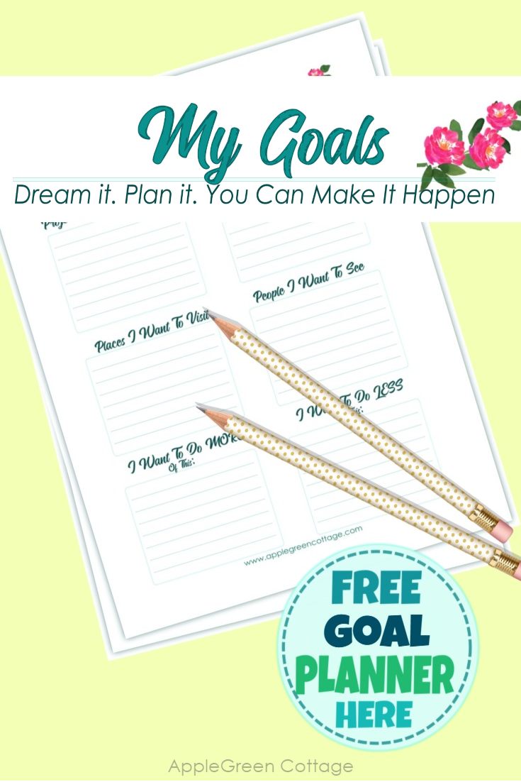 goal planner printable