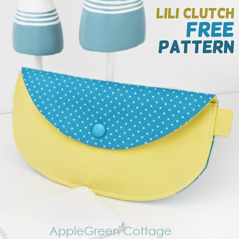 Clutch Purse Pattern - Free Pattern - AppleGreen Cottage