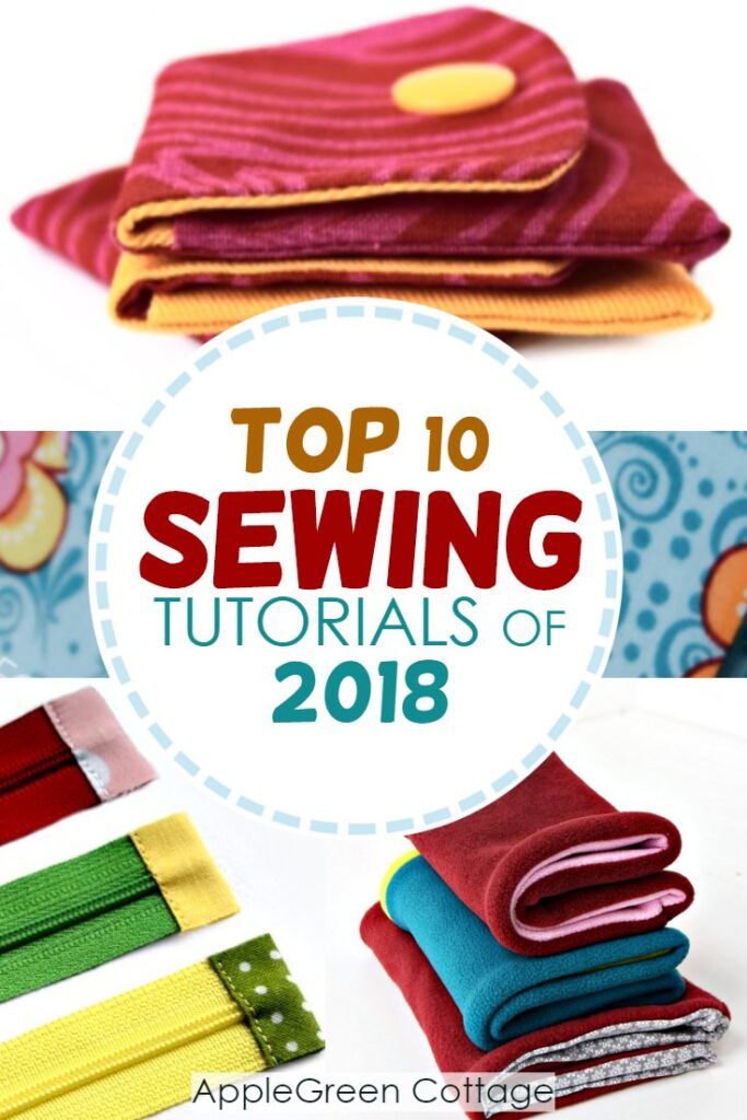  Best sewing projects of 2018 - top sewing tutorials and free patterns at AppleGreen Cottage in 2018. Check out all these popular and easy sewing projects!