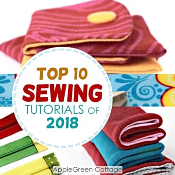 Top 10 popular applegreencottage tutorials with neck warmer and bucket hat.