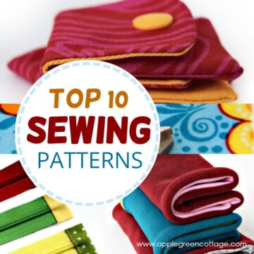 Top 10 popular applegreencottage tutorials with neck warmer and bucket hat.